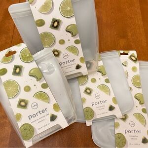 W&P Porter Silicone Food Storage Bags Lot - Sage